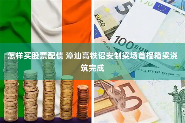 怎样买股票配债 漳汕高铁诏安制梁场首榀箱梁浇筑完成