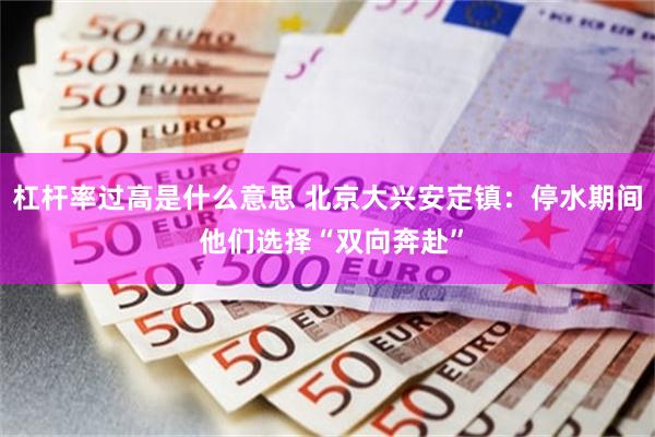 杠杆率过高是什么意思 北京大兴安定镇：停水期间 他们选择“双向奔赴”