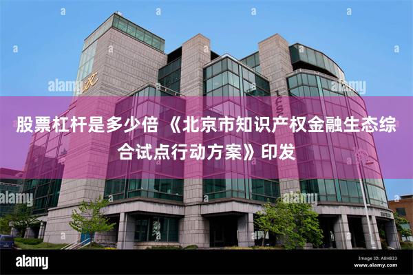 股票杠杆是多少倍 《北京市知识产权金融生态综合试点行动方案》印发